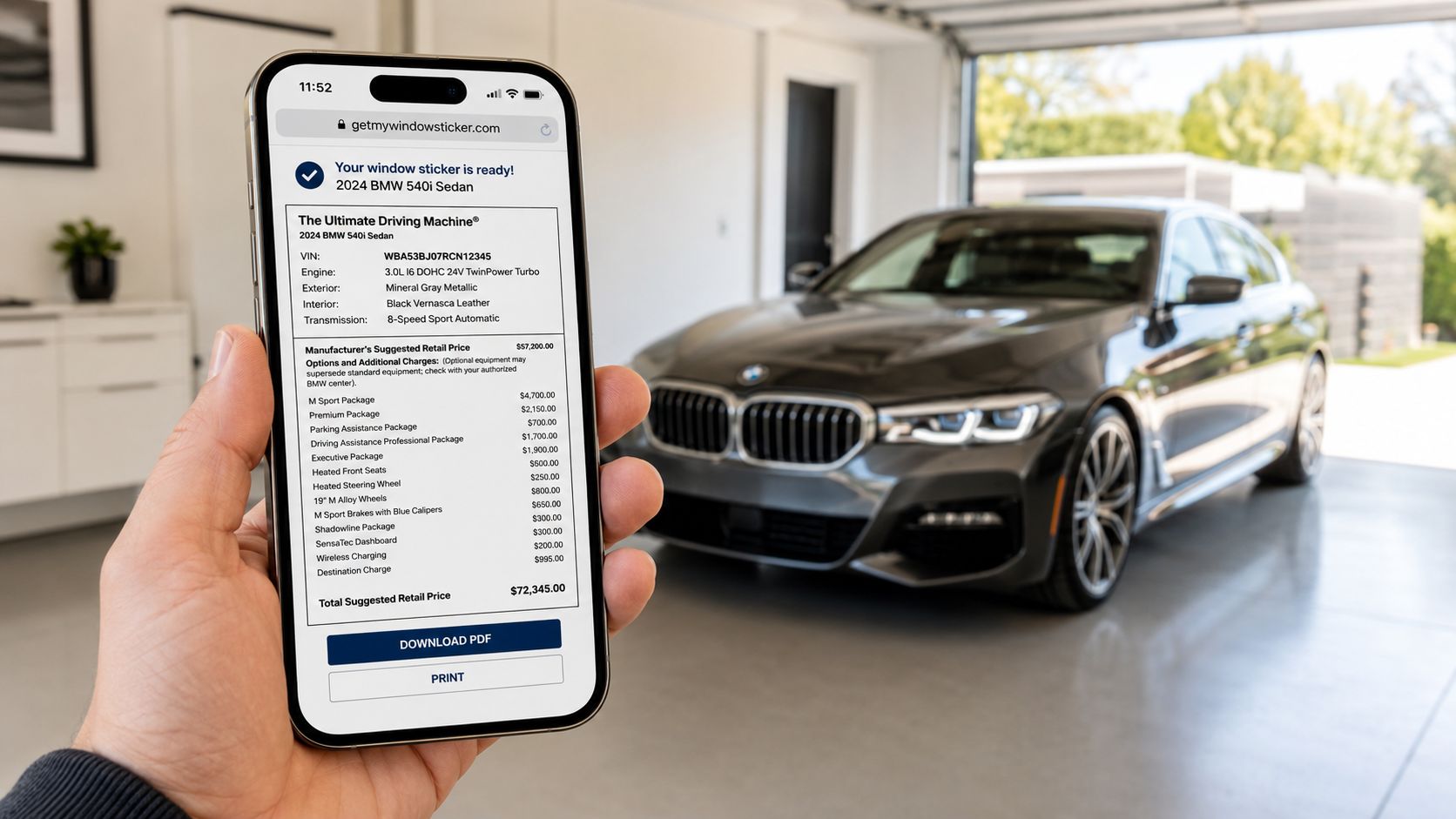 Bezpłatny Window Sticker Monroney po VIN: Jak rozkodować wyposażenie i sprawdzić cenę auta z USA